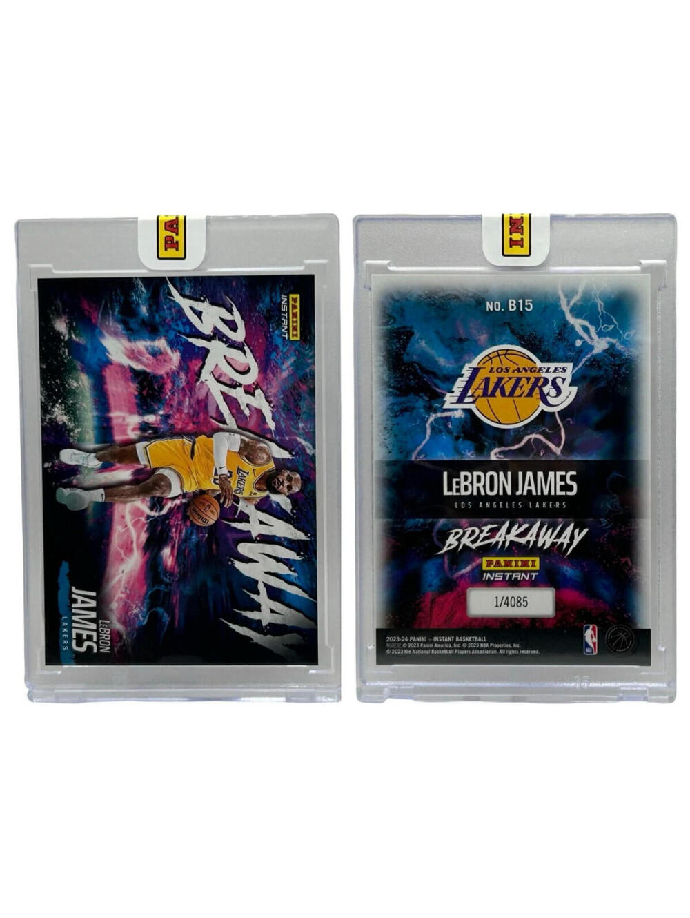 2023-24 Panini Instant #B15  Breakaway Lebron James LA Lakers